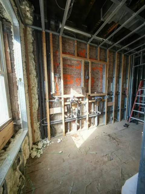 A home under renovation