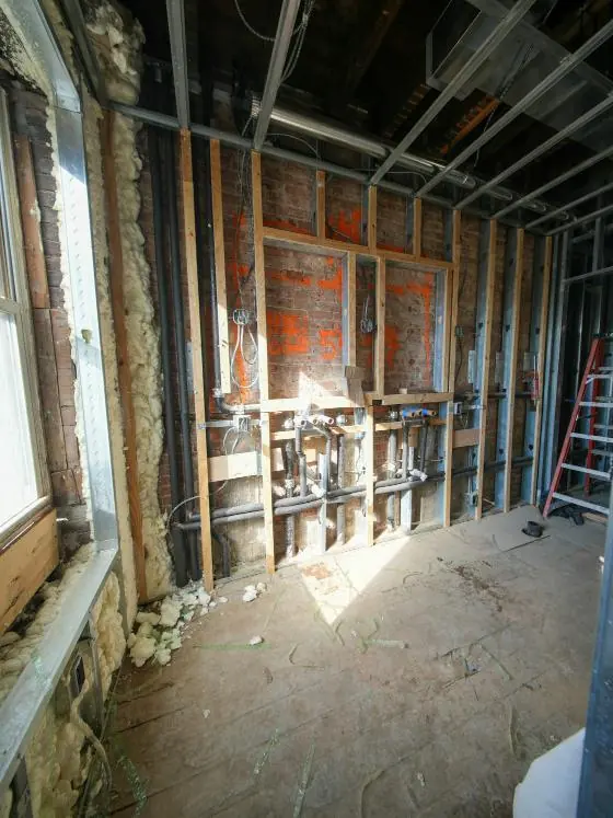 A home under renovation